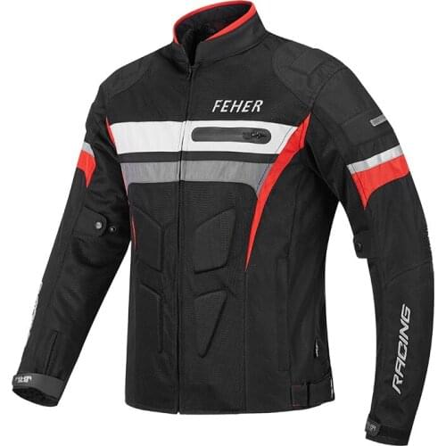 Summer Motorcycle Jacket Waterproof Motorcycle Riding Clothing CE Protective Motocross Jacket Breathable Mesh MotorBike Clothing