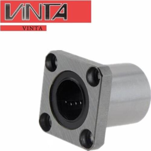 Square flange linear bearing 1pcs/lot LMK6 8 10 12 13 16 20 25 30 35 40 50 60UU Linear bearings Shaft Ball Bushings rolamentos