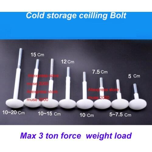 M12 nylon cold storage ceilling bolt fastener door nut screw bolt plate board stop holder mushroom arched head washer cover