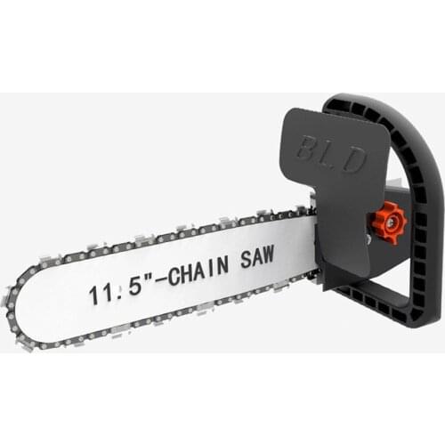 Upgrade 11.5 Inch Chainsaw Refit Conversion Kit Chainsaw Bracket Set Change Angle Grinder into Chain Saw Woodworking Power Tool