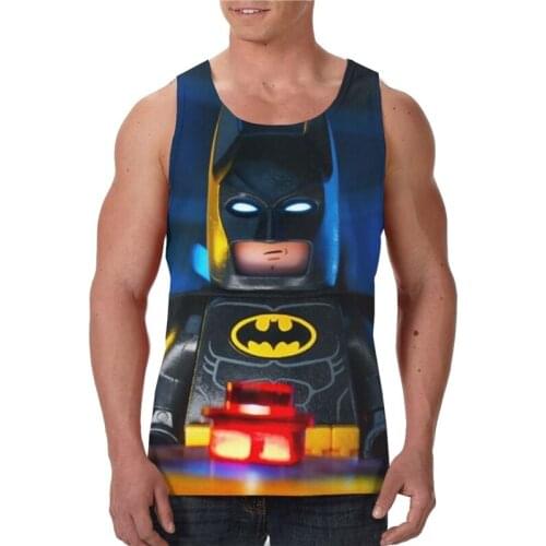 2021 Fashion Summer Bodybuilding Bat 3D Printed Sleeveless Men Vest Compression Shirts Male Singlet Tees Fitness Bodybuilding