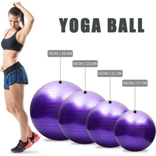 Smooth balance cushion fitness yoga ball Pilates training relax gym exercise ball Sport home workout fitball massage accessories