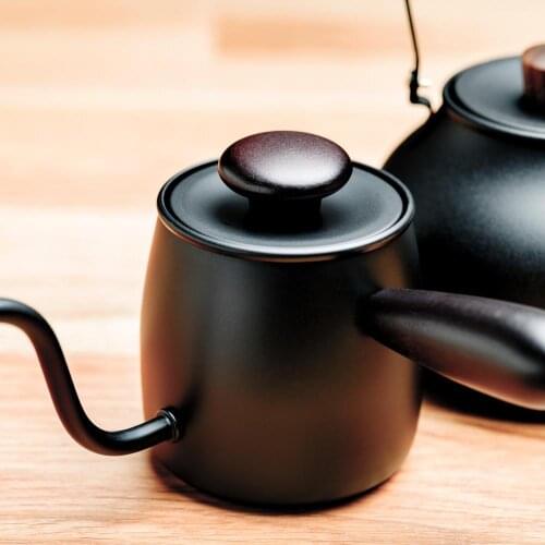 Miyaco single drip kettle High quality Japanese coffee pot tea pot hand dripping stainless steel 0.3L pour over coffee brewing
