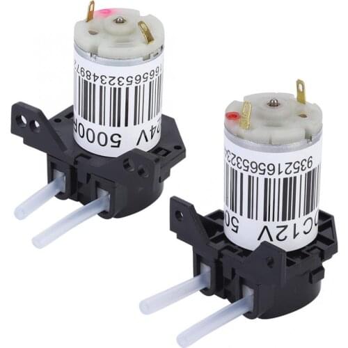 DC 12V 24V Peristaltic Pump Micro Self-priming Mute Liquid Water Pump silicone Tubing for Lab Dosing Analytical Pumps