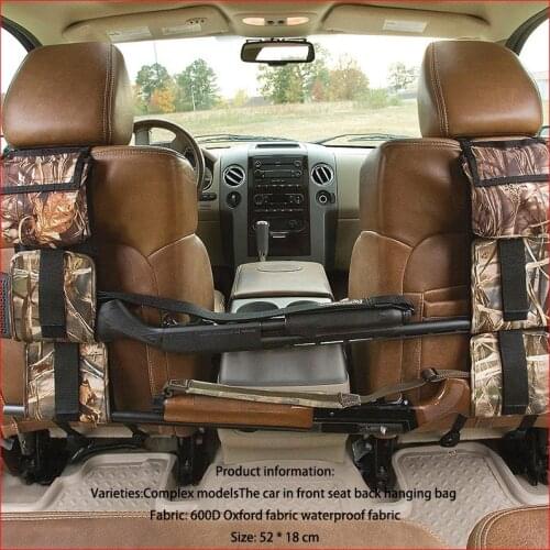 Portable Multi-Function Camouflage Hunting Bag for Car Rear Seat Belt Gun Rack travel Hunt supplies Muti-pockets shotgun sling