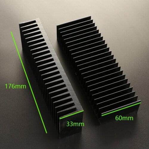 Heat Sink Pure Aluminum Custom 1969 Power Amplifier Heat Sink Pure Aluminum Oxide Blackened Heat Sink LM3886 Available