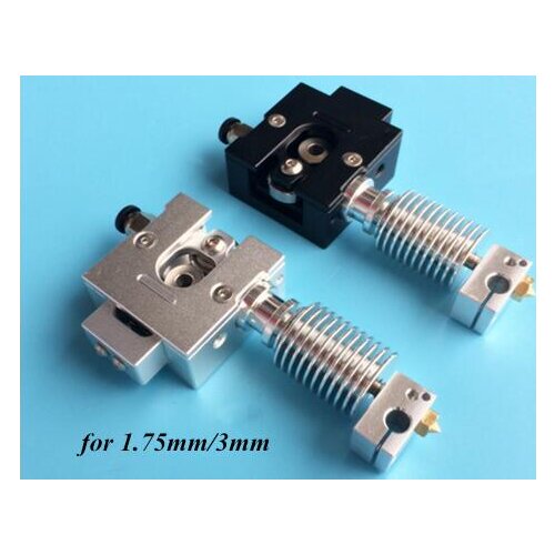 Reprap Metal Bulldog + E3D V6 J-head Extruder For 1.75mm 3mm Filament 3D Printer Part