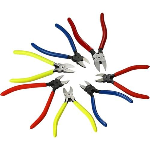 125mm 5 Inch Chrome Vanadium Alloy Steel Diagonal Pliers Hardware Outlet Clamp Pliers Oblique Nose Electronic Tools Yellow