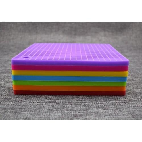 Thick Heat Resistant Silicone Pot Holder Mat Pad Kitchen Table Tools Square Insulating Mat Pad Heat Resistant Hot Pads Placemat