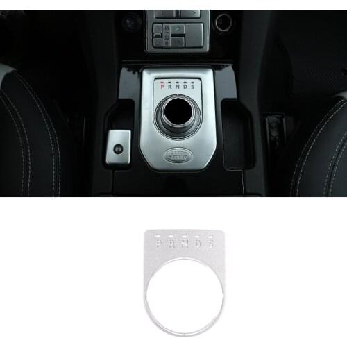 Gear Protection Frame For Land Rover Discovery 4 2013-2016 Aluminum Alloy Silver Gear Display Cover Car Interior Accessories