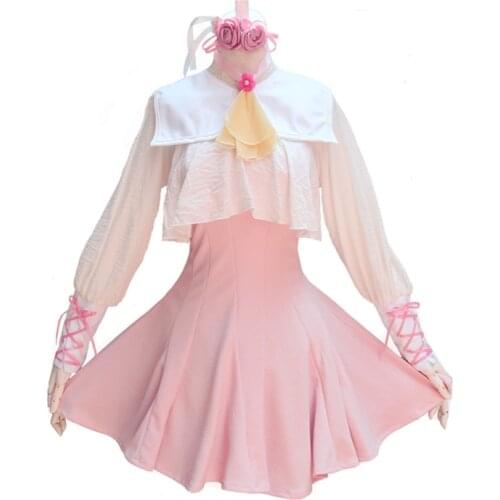 Zhomecos Anime Card Captor Sakura Kinomoto Sakura Cosplay Costume Pink Lolita Dress Costumes