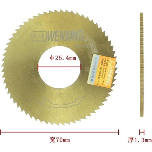 100% Wenxing Cutting Machine Parts 70mm 25.4mm 1.3mm Key Cutters Disk Blade Locksmith Tools