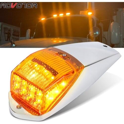12V Cab Markers Roof Light for Truck Trailer Lorry Car Top Fog Lamps Amber