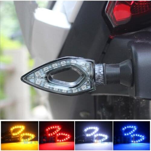 2pcs 12 LED 12V Universal Flashing Motorcycle Turn Signal Light Top quality Indicator Light Blinker Light Bike Lamp Multi Colors