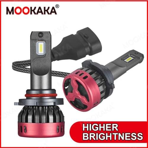 2PCS LED 6000K 12V H4 H7 H11 Mini Car Headlight Bulbs 90W 9000LM 9005 9006 Headlamps Kit Auto Lamps