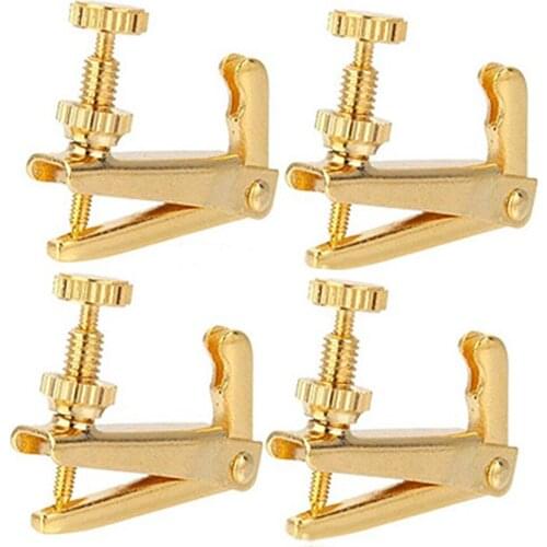 4 pcs Violin Fine Tuner String Adjuster Tuning 4/4 3/4 Violin Violin Parts & Accessories