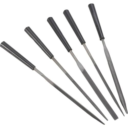 140mm Metal Needle Files Jeweler Diamond Wood Carving Needle Files Craft DIY Hand Files Tools 5pcs/set Mini Needle File Set