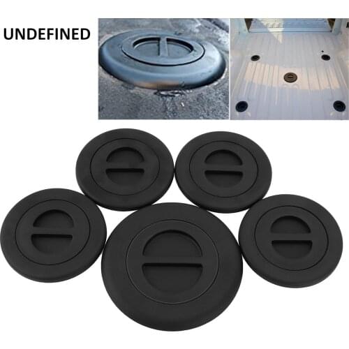 5pcs Wheel Gooseneck Bed Plug Cover Kit Black Plastic Trailer Tow Covers For Ram 2500 3500 5th 2014-2019 OEM 68225506AA