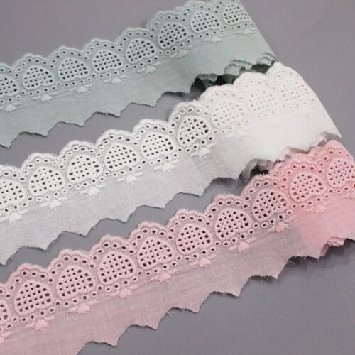6cm Width Cotton Embroidery Lace Openwork Cotton Cloth DIY Clothing Accessories Curtains Collar VQX153803