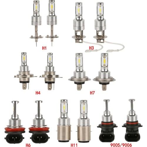 DC 9V-32V Car Fog Light Bulbs Car Headlight Bulb 360 Degree Beam Angle 110W 8000LM 6000K High Low Beam Bulbs for Auto Headlamps