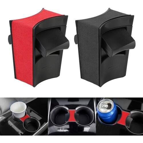 Car Organizer Armrest Storage Case Fasteners Cup Stand Bottle Holder Clip Anti Slip Auto Accessories For Tesla Model 3 Y 2021
