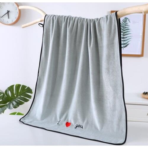 Microfiber Bath Towel Travel Set Blanket Swimming Set Men and Women Hotel Bath Towel Soft Absorbent Letter Painting Towel