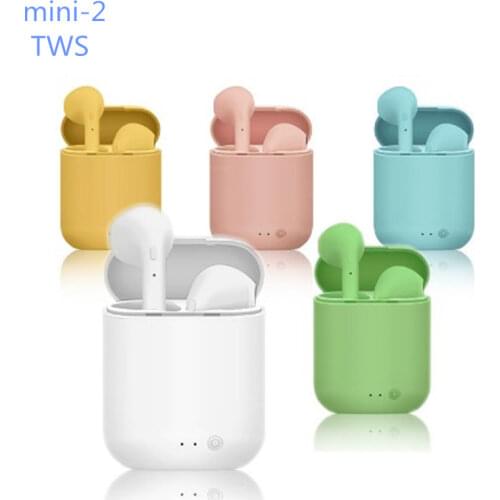 Mini-2 TWS Wireless Earphones Bluetooth 5.0 Headphones Sports Earbuds Handsfree Headset With Mic for iPhone Samsung HUAWEI MI