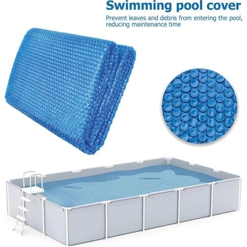 Pool Cover Rectangle Swimming Pool Rain Dust Cover PE Multi-Size Waterproof Dustproof Film Swimming Pool Accessories