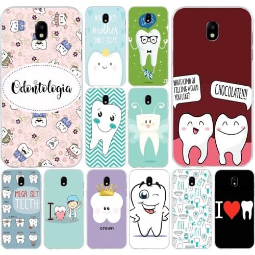 182H Dentist Dental Crowned Tooth Soft Silicone Tpu Cover phone Case for Samsung j3 j5 j7 2016 2017 a3 2016 a5 2017 a6 2018