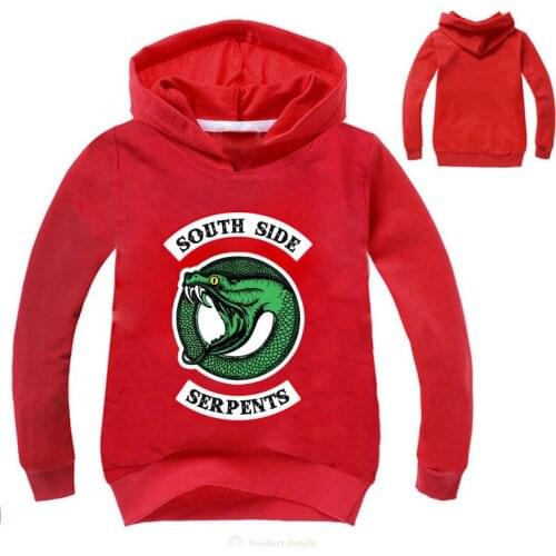 South Side Serpent Printed Hoodies Kids Sweatshirts Baby Boy Pullover Tracksuits Girls Streetwear Out Coat Long Sleeve T Shirts