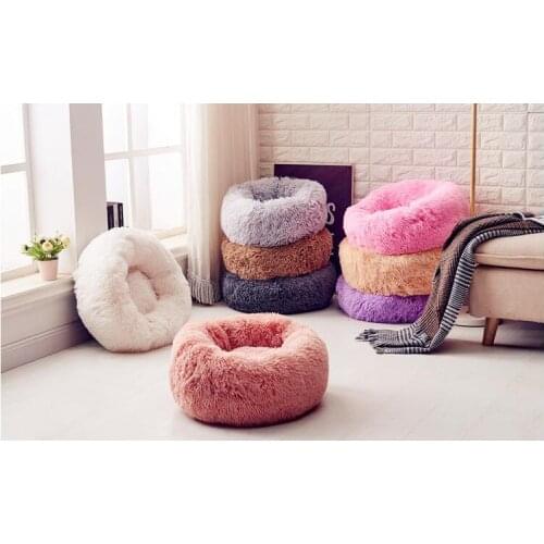 Long Plush Super Soft Pet Bed For Small Dogs Cats Nest Winter Warm Sleeping Bed Puppy Mat