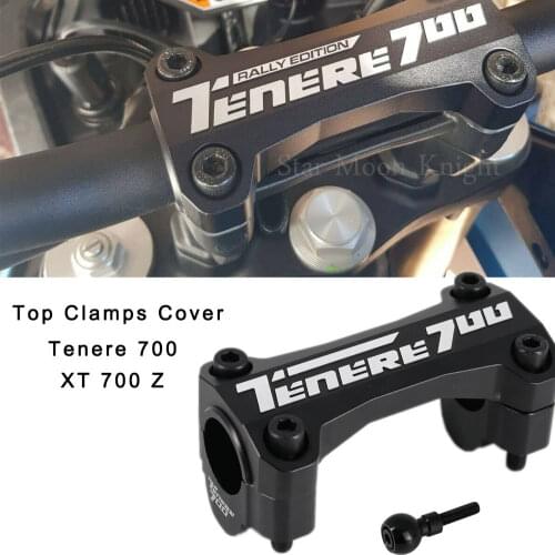 For Yamaha Tenere 700 TENERE700 XTZ XT700Z T700 T7 2019 - Motorcycle Accessories CNC Handle Bar Handlebar Riser Top Clamps Cover