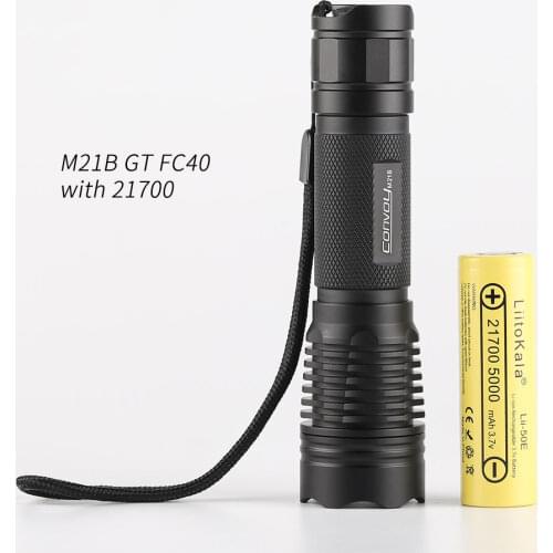 Convoy M21B flashlight with GT FC40 high CRI ,21700 flashlight,with 21700 battery