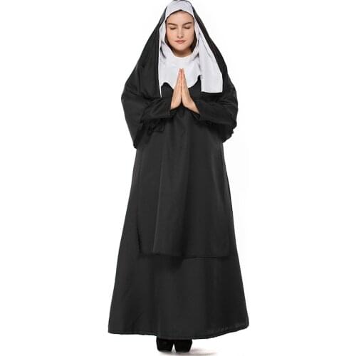 Halloween Costume Cosplay Costume Maria Priest Nun Cosplay Plus Size Fat Costume