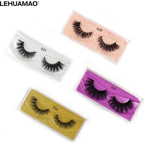 LEHUAMAO Mink Lashes 3D Mink False Eyelashes Natural Long Soft Eyelash Fluffy Dramatic Eyelashes Makeup Lashes