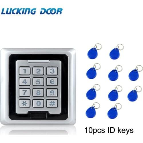 LUCKING DOOR RFID Access Control System Proximity Card Standalone 8000 Users Door Access Control Waterproof Metal Case