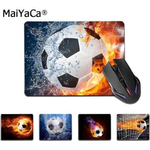 Maiyaca Top Quality burning fire Football Soccer Ball Customized laptop Gaming mouse pad Top Selling Wholesale Gaming Pad mouse