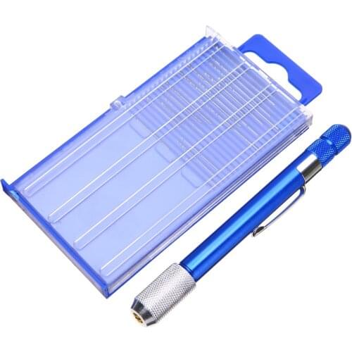 20Pcs Mini Twist Drill Bit Set + Aluminum Hand Drill with Case For Electronics Jewelry Hobby Crafts DIY Woodworking Carving