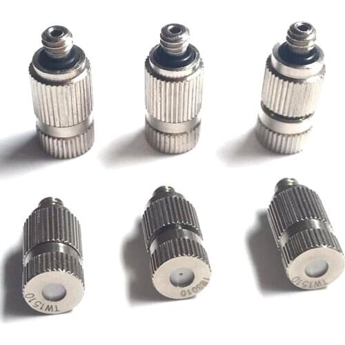 Misting Nozzles High Pressure 3/16" Male Thread Stainless Steel Anti Drip Fogging Sprayers Cooling Humidify Sprinklers