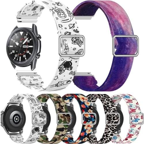 Nylon Wristband For Samsung Galaxy Watch 3 LTE 41mm 45mm Strap Bracelet for Gear Sport/S2 S3 42mm 46mm 20mm 22mm Adjustable Band