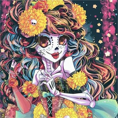 New Arrivals DIY Full Round/Square Diamond Painting Anime Girl 3D Embroidery Cross Stitch Rhinestone Mosaic Home Decor Y1120