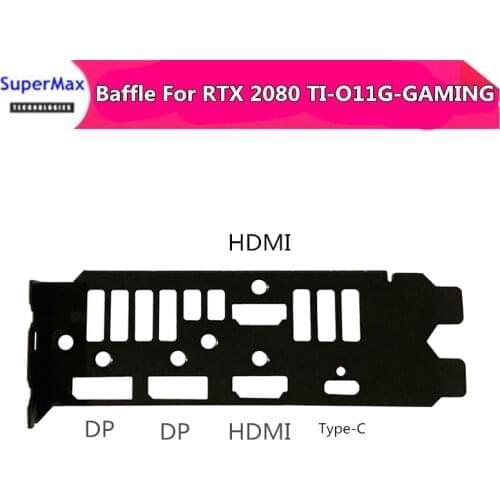 Two slot baffle is suitable for Asus Raptor RTX 2080 ti-o11g-gaming card blank frosted black baffle plate 1pcs free shipping