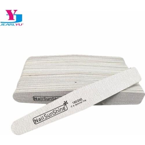 50pcs Grey Double Side Nail Files Sanding Buffer Grit 180/240 Professional Sandpaper DIY Women Nail Care Nagels Spulletjes Tools