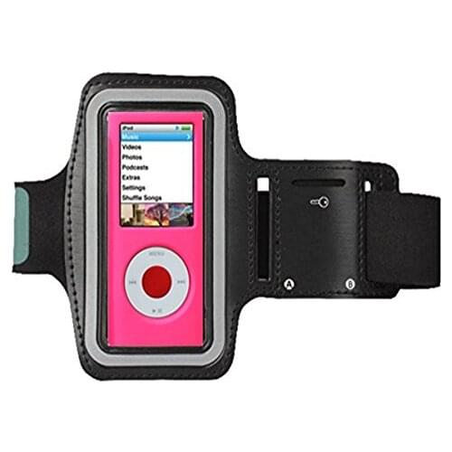 MP3 Armband, fit for Apple Ipod Nano 4th 5th Gen or other mp3 player Jogging/Gym Armband with Dual Arm-Size Slots&Key Pocket