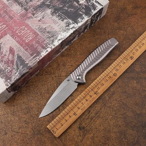 Folding knife 781 D2 blade aluminum handle ball knife camping pocket survival hunting kitchen knife EDC tool