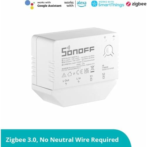 1-4pc Sonoff Dual R3 Relay Dualr3 Mini Switch Wifi Two Way Power Metering Work With EWelink Alexa Google Yandex Alice Smart Home