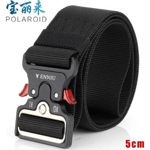 Tactical Belt Widen-5cm Nylon Outdoor Sports Belt Military Adjustable Belt with Metal Buckle Hunting Accessories