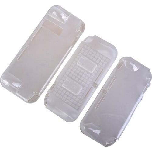 360 Full Protection PC Shockproof Clear Case Suitable For Switch Lite Game Console Protective Case Silicone Soft Cover