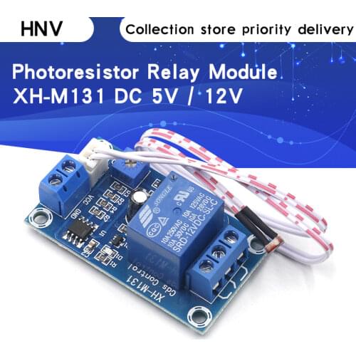 XH-M131 DC 5V / 12V Light Control Switch Photoresistor Relay Module Detection Sensor 10A brightness Automatic Control Module