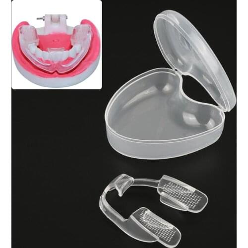Sleeping Mouth Guard With Case Box Stop Teeth Grinding Anti Snoring Bruxism Sleep Aid Anti Snoring Teeth Mouth Tray Care Tool